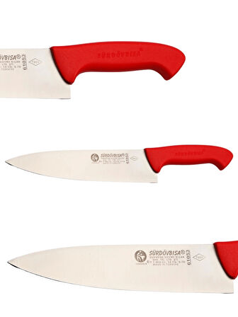 Sürdövbisa F61053 Plastik Pimsiz Sap Şef Bıçağı (SİYAH SAP)