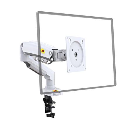 Nb North Bayou F80 17"-30" Amortisörlü 2-9 kg Monitör Standı 2023 White Edition