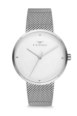 Gümüş Hasır kordon Kadın Kol Saati F81753C-863-A