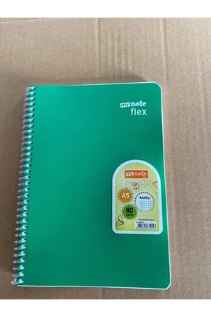 Mynote Flex Defter 80yp A5 Kareli - Yeşil