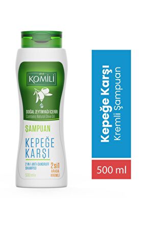 Komili Kepek Karşıtı 2'si 1 Arada Kremli Vegan Şampuan - 500 ML