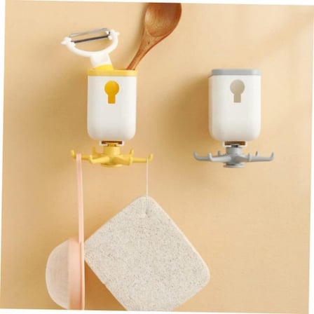 Premium Döner Askılı Organizer Banyo Askılığı Düzenleyici Aparat Alan Kazandıran Askı
