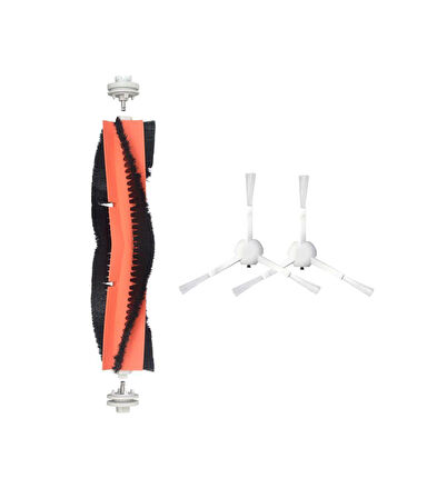 Dreame F9 Uyumlu Yedek Ana Fırça ve Yan Fırça-3 Parça