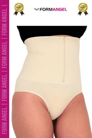 #Korse Yüksek Bel Vücut Karın Mide Şekillendirici Külot Fermuarlı Toparlayıcı Slip Korse - 4 Adet