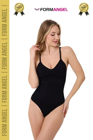 #Korse İz Bırakmayan Kaymaz Seamless Toparlayıcı Dikişsiz Kadın Çıtçıtlı String Body Korse - 2 Adet