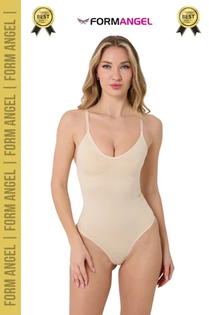 #Korse İz Bırakmayan Kaymaz Seamless Toparlayıcı Dikişsiz Kadın Çıtçıtlı String Body Korse - 3 Adet
