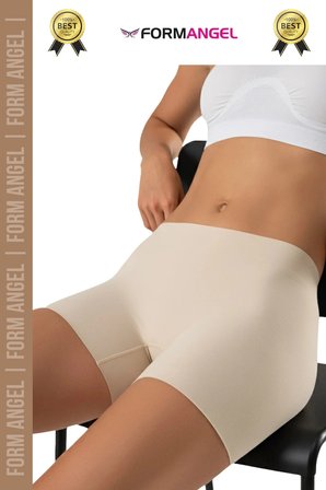 #Korse Toparlayıcı Vücut Şekillendirici Kaymaz Dikişsiz İz Göstermez Lazer Kesim Boxer Şort - 1 Adet