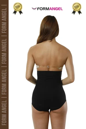 #Korse 2 Beden İncelten Lazer Kesim İz Göstermeyen Kaymaz Toparlayıcı Yüksek Bel Slip Korse - 1 Adet