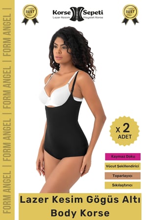#Korse İz Yapmaz Göstermeyen Kaymaz Doku Toparlayıcı Sıkılaştıran Lazer Kesim String Korse - 2 Adet