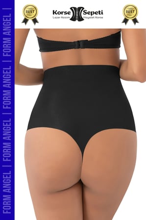 #Korse İz Yapmaz Göstermeyen Kaymaz Doku Toparlayıcı Sıkılaştıran Lazer Kesim String Korse - 5 Adet