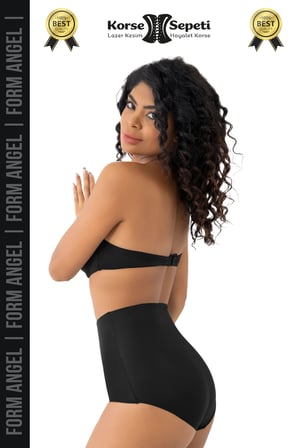 #Korse İz Yapmayan 2 Beden Küçülten Kaymaz Toparlayıcı Lazer Kesim Slip Korse - 5 Adet