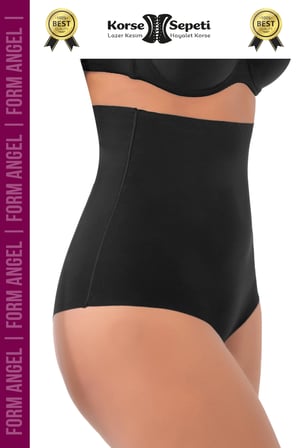 #Korse Toparlayıcı Kaymaz 2 Beden Küçülten Kadın Lazer Kesim Yüksek Bel Slip Korse - 2 Adet