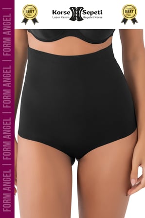 #Korse Toparlayıcı Kaymaz 2 Beden Küçülten Kadın Lazer Kesim Yüksek Bel Slip Korse - 5 Adet