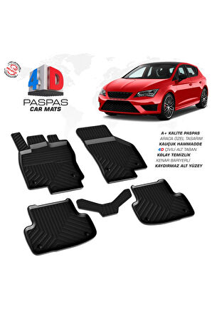 Seat Leon 4D Havuzlu Paspas 2013 – 2019 Model