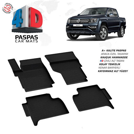 Volkswagen Amarok 4D Havuzlu Paspas 2011 – 2022 Model