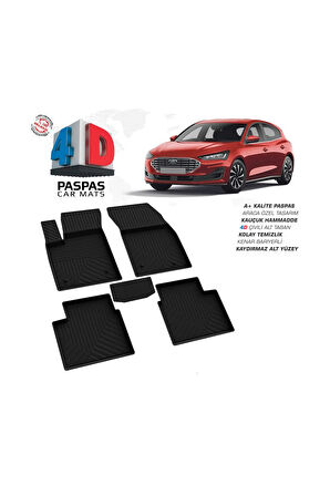 Ford Focus 5 Hatchback 4D Havuzlu Paspas 2022 Model Ve Sonrası