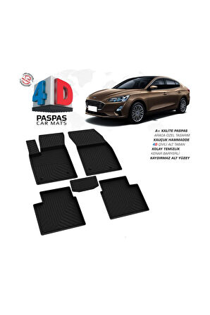 Ford Focus 4 Sedan 4D Havuzlu Paspas 2018 – 2021 Model