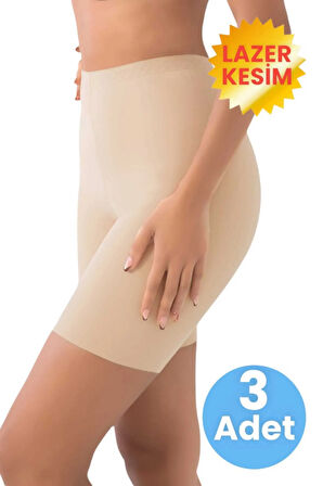Uniquetrenders Uniquetrenders Kadın Dikişsiz İnceltici ve Toparlayıcı Lazer Kesim Paçalı Korse 3'lü Set