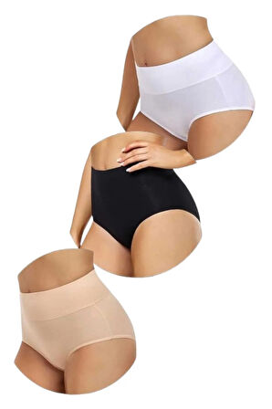 Uniquetrenders Kadın Dikişsiz Karın Toparlayıcı Slip Külot Korse 3'lü Set