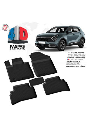 Kia Sportage 4d Havuzlu Paspas 2022 Model Ve Sonrası (ELEKTRİKLİ MODELLER İLE UYUMLU DEĞİLDİR)