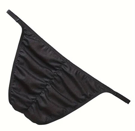 Erkek Siyah Büzgülü Slip İç Giyim