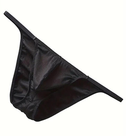 Erkek Siyah Büzgülü Slip İç Giyim