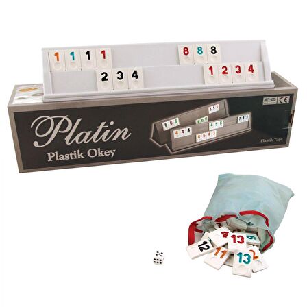 FABBATOYS Platin Plastik Okey Takımı