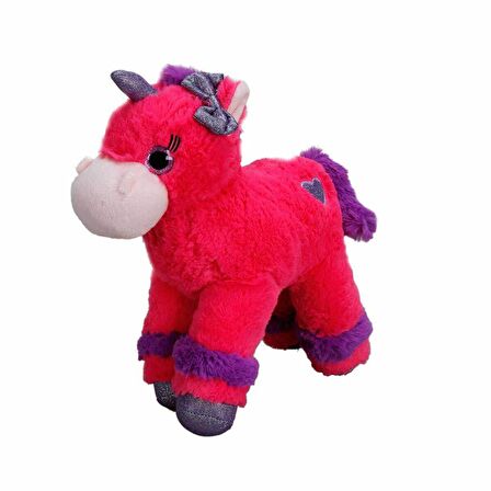 FABBATOYS Unicorn Renkli Peluş At 28 cm