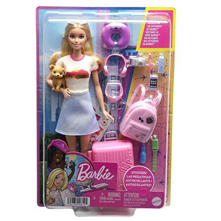 FABBATOYS HJY18 Barbie Seyahatte Bebeği ve Aksesuarları
