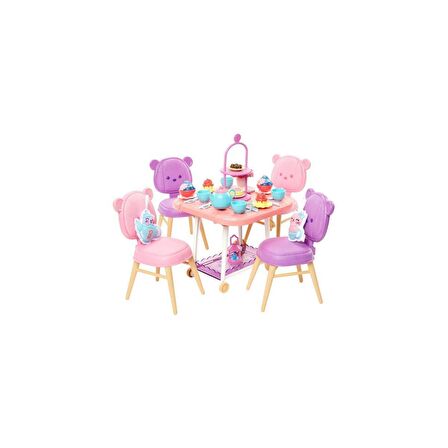 FABBATOYS HMM65 My First Barbie - İlk Barbie Bebeğim Çay Partisi Oyun Seti