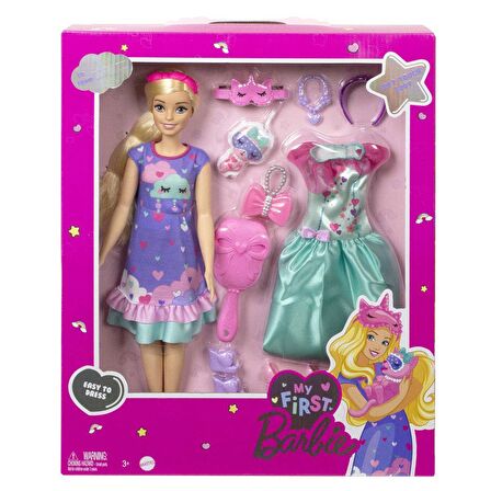 FABBATOYS HMM66 My First Barbie - İlk Barbie Bebeğim - Delüks Bebek