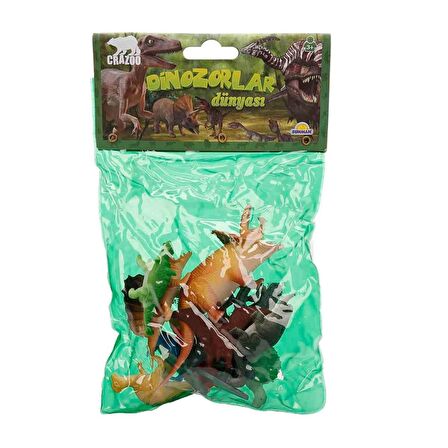 FABBATOYS Dinozorların Dünyası Poşetli Hayvan Oyun Seti