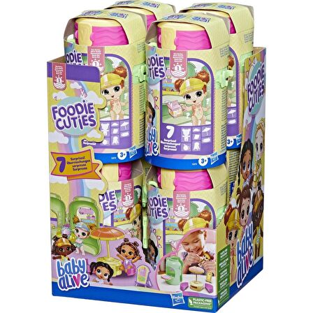 FABBATOYS Baby Alive, Foodie Cuties Sürpriz Matara +3 yaş