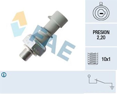 FAE 12445 Yağ Basınç Müşürü Mavi (Astra G Astra H 16XEP) 6240262