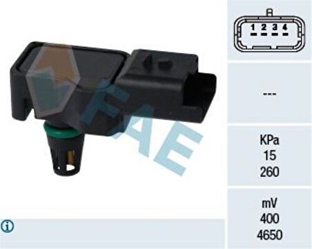 FAE 15075 Hava Basınç Sensörü DS5 C4 DS3 C4 Picasso C5 III C4 II DS4 RCZ 308 3008 5008 EP6Cdt 1922.R6