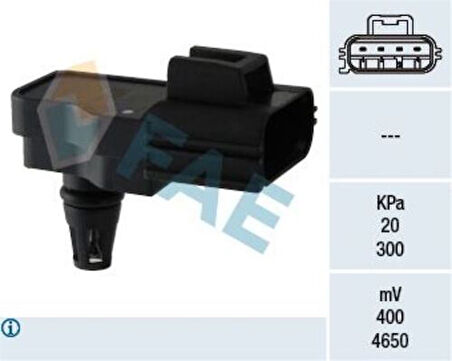 FAE 15098 Emme Manifold Hava Giriş (Map) Sensörü Transit V347 2.2TDCI 2.4TDCI 06-14 Boxer III Jumper III 2.2HDI 06-13 6C119F479AB