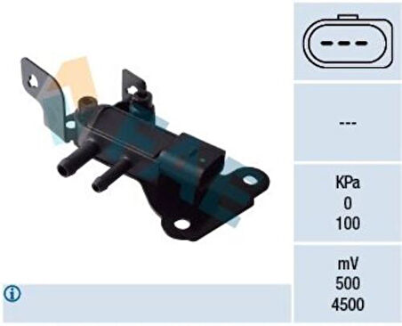 FAE 16114 Egsoz Basınç Sensörü Captiva C139 25182883