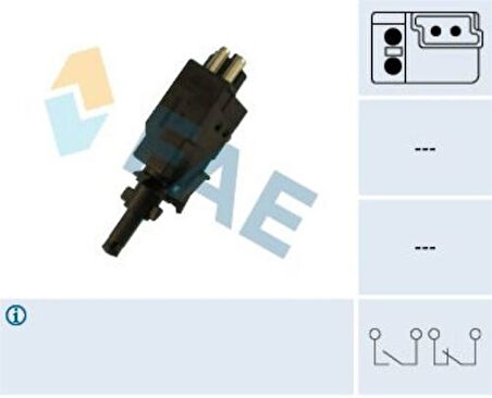 FAE 24590 Fren Lamba Şalteri 190 W201 83-93 W202 94-00 S202 96-01 W210 96-01 A0015450109