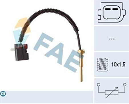 FAE 32428 Silindir Kapak Isı Sensörü Transit V184 01-06 V347 06-14 2.4TDCI Land Rover Defender Pıkup 2.4Td4 4X 9C116G004ED