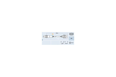 FAE 77157 Oksijen Sensörü 2 Konum Astra G Vectra B Corsa C Z14Xe Z16Xe 855353