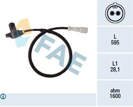 FAE 78400 ABS Sensörü Astra F 1238424