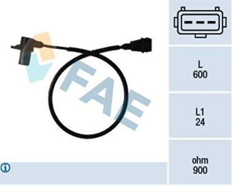 FAE 79011 Motor Krank Devir Sensörü Ducato 94-06 Daily II 01-05 500343018