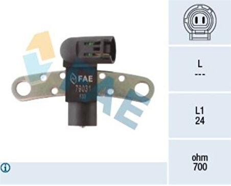 FAE 79031 Krank Mili Sensörü (Eksantrik) Logan Kubistar Micra Clio II III Kangoo Laguna Megane I II Scenic II 1.5DCI K9K 1.9DCI 7700100566