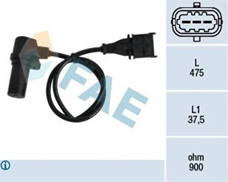 FAE 79060 Krank Mil Sensörü Isuzu D-Max 2.5 2002-2012 Brava Bravo Doblo Marea Palio Punto Stilo Alfa Romeo 146 147 156 1.9JTD 46437264