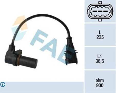 FAE 79068 Krank Devir Sensörü Z17DTH Astra H 6235607