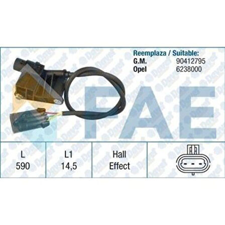 FAE 79137 Eksantrik Devir Sensörü X16XEL C16Xe Astra F Vectra B 8200746592