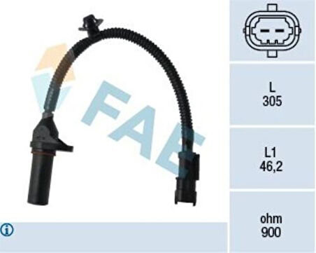 FAE 79334 Krank Pozisyon Sensörü Accent Blue 2011-i20 2012-I30 2007-ix35 2009-Tucson 2010-Ceed 2007- 391802B000