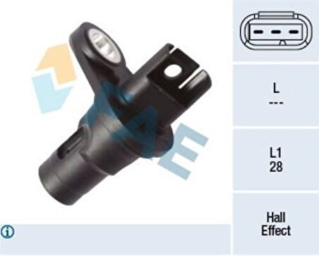 FAE 79445 Eksantrik Sensörü BMW E81 82 88 87 F20 E90 E92 E93 F30 F80 F45 F46 F22 F87 F32 F36 E60 F10 F07x1 X5x6 I8 Mini F54-55-56 13627525014