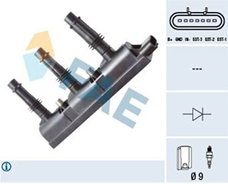 FAE 80258 Ateşleme Bobini A12XEP Corsa D 1208095