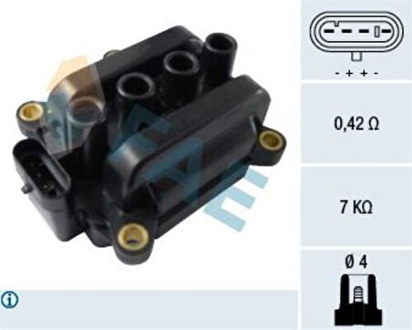 Fae 80287 Ateşleme Bobini Logan I II Sandero I II Clıo II III IV Kangoo Modus Symbol II Modus Twıngo II 1.2 16V D4F